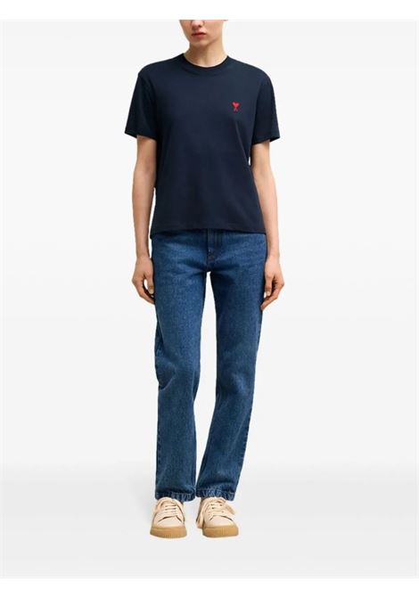 T-shirt Ami de Coeur in blu Ami Paris - uomo AMI PARIS | BFUTS035724430